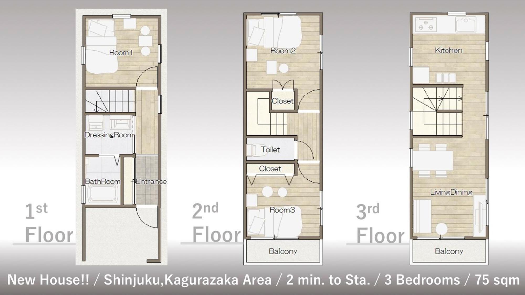 Finoa Residential Suite Kagurazaka Präfektur Tokio Exterior foto
